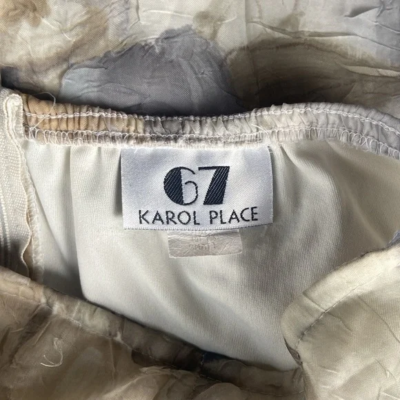 Vintage Y2K Abstract Floral Crackle Sheer Maxi Skirt Size S - Picture 4 of 5